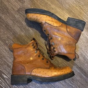 Vintage Ariat | 10 men | tan leather boots western